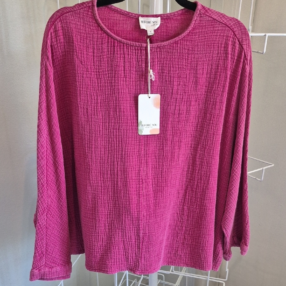 Women's Violet Gauze Top